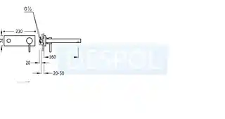 Tres Alplus Bateria umywalkowa podtynkowa chrom 203.210.01