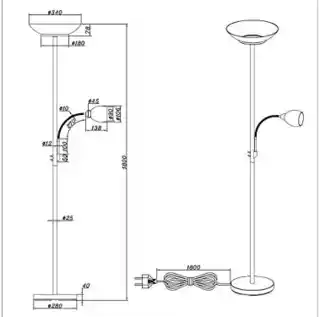 Trio Lampa podłogowa GERRY R40063108