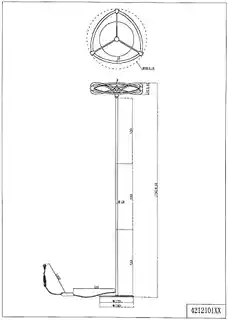 Trio Lampa podłogowa LED 31W CHARIVARI 421210108