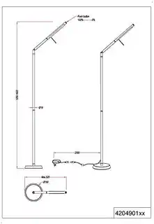 Trio Lampa podłogowa LED 6W FILIGRAN 420490132