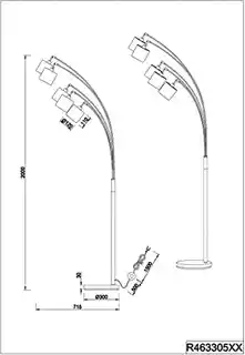 Trio Lampa podłogowa TOMMY R46330501