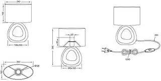 Trio Lampa stołowa GIZEH R50841079
