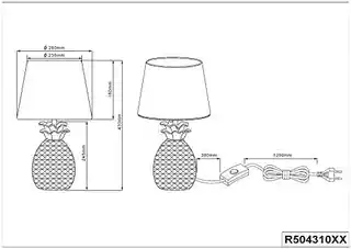 Trio Lampa stołowa PINEAPPLE R50431079