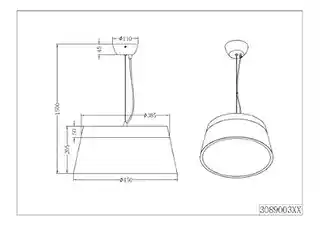 Trio Lampa wisząca BARONESS 308900331
