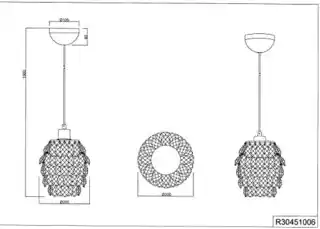 Trio Lampa wisząca PETTY R30451006