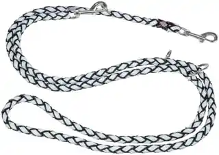 Trixie Smycz Cavo regulowana 2m 18mm czarna odblaskowa dla dużych psów 135901