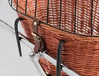 Trixie wiklinowy kosz na rower dla psa kota do 5kg, transport, 44x48x33cm