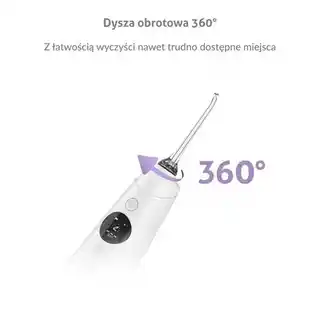 Truelife irygator AquaFloss Compact C300, biały, akumulator, 300ml, dysze, cichy, ergonomiczny