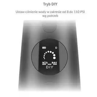 Truelife irygator AquaFloss Compact C300 czarny, akumulatorowy, 300 ml, dysza rotacyjna, cicha praca