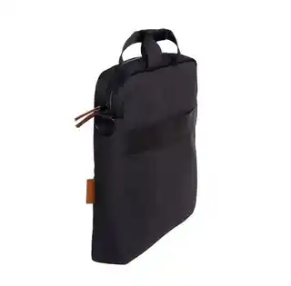 Trust Lisboa 16 cali czarna torba na laptopa, nylon, regulowany pasek, kieszeń przednia, wodoodporna