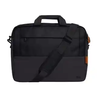 Trust Lisboa 16 cali czarna torba na laptopa, nylon, regulowany pasek, kieszeń przednia, wodoodporna