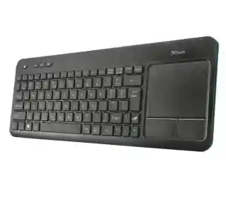 Trust Veza Wireless Touchpad Keyboard Czarny Klawiatura komputerowa