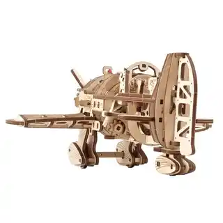 UGEARS Zabawka drewniana Mechaniczne modele 3D Samolot Mad Hornet 70183