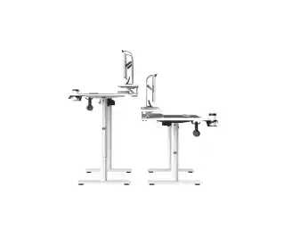 Ultradesk HIGHLANDER XXL 160cm Regulacja wysokości Biały Biurko gamingowe
