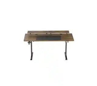 Ultradesk HIGHLANDER XXL 160cm Regulacja wysokości Brązowy Biurko gamingowe