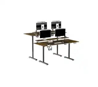 Ultradesk HIGHLANDER XXL 160cm Regulacja wysokości Brązowy Biurko gamingowe