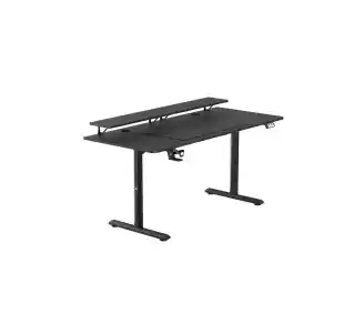 Ultradesk HIGHLANDER XXL 160cm Regulacja wysokości Czarny Biurko gamingowe
