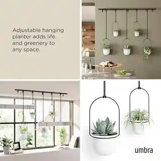 Umbra Kwietnik Triflora black/white 5