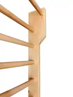 Underfit Drabinka gimnastyczna drewniana z drążkiem 230 x 70 cm