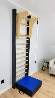 Underfit Drabinka gimnastyczna Leon 195 x 80 cm czarna