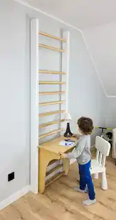 Underfit Drabinka gimnastyczna Leon 230 x 80 cm biała