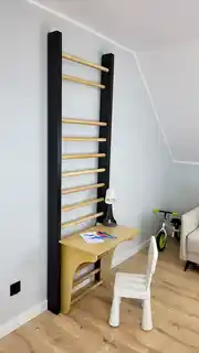 Underfit Drabinka gimnastyczna Leon 230 x 80 cm czarna