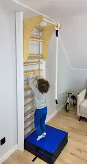 Underfit Drabinka gimnastyczna Leon 240 x 80 cm biała