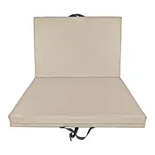 Underfit Materac asekuracyjny składany 140 x 100 x 10 cm beżowy