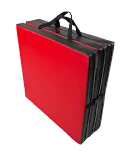Underfit Materac gimnastyczny składany 180 x 60 x 6 cm miękki czerwony