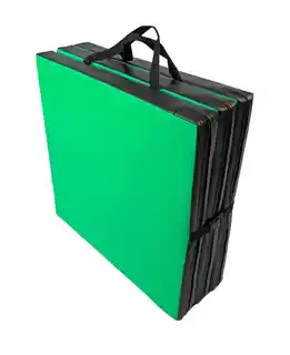 Underfit Materac gimnastyczny składany 180 x 60 x 6 cm miękki zielony