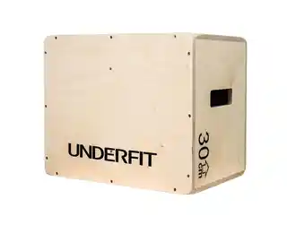 Underfit Skrzynia drewniana plyometryczna 50x40x30 cm