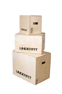 Underfit Skrzynia drewniana plyometryczna 50x40x30 cm