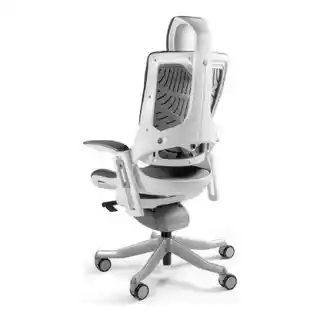 Unique ergonomiczny fotel Wau 2 czarny, tkanina, komfortowe krzesło biurowe