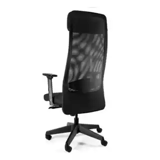 Unique fotel biurowy Ares Mesh czarny, ergonomiczny, oddychająca siatka, regulacja wysokości, obrotowy, stabilna podstawa, komfortowe siedzisko