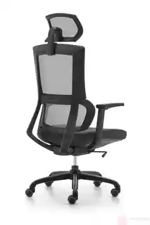 Unique Fotel Biurowy Elegance Obrotowy Czarne Krzesło Ergonomiczne do Biura
