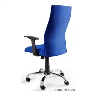 Unique Fotel Black on Black Membranowy Czarno-niebieski