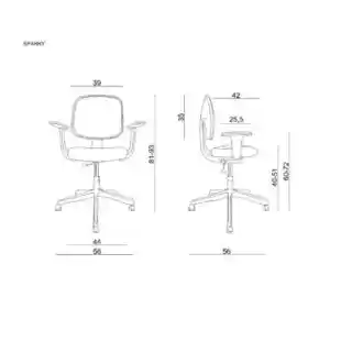 Unique fotel dziecięcy Sparky różowy, ergonomiczny, regulowana wysokość, miękkie podłokietniki, trwała tapicerka, producent Unique