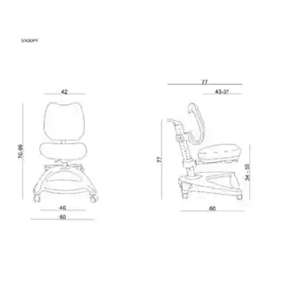 Unique fotel dziecięcy Snoopy różowy, ergonomiczny, miękka tapicerka, regulowane oparcie, stabilna podstawa, producent Unique
