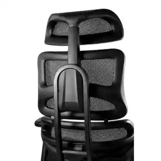 ERGOTECH Unique fotel biurowy ergonomiczny czarny, aluminium, chrom