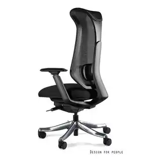 Unique fotel biurowy Focus ergonomiczny tkanina siatka czarny, model ML023H