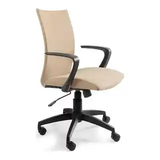 Unique fotel obrotowy MILLO czarno-kremowy, ergonomiczny, regulacja wysokości, podłokietniki, skóra ekologiczna, nowoczesny design