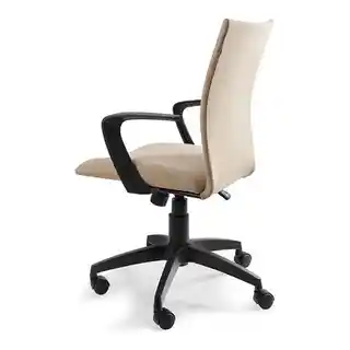 Unique fotel obrotowy MILLO czarno-kremowy, ergonomiczny, regulacja wysokości, podłokietniki, skóra ekologiczna, nowoczesny design