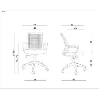 Unique Fotel obrotowy Play czarny siatka, ergonomiczny, regulacja wysokości, podłokietniki, piankowe siedzisko, stalowa podstawa
