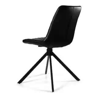 Unique krzesło Britta czarne obrotowe stacjonarne