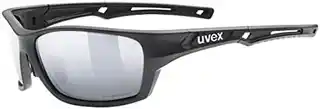Uvex okulary przeciwsłoneczne Sportstyle 232 P czarny, poliwęglanowe soczewki, UV400, lekka rama, sportowy design