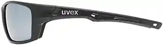 Uvex okulary przeciwsłoneczne Sportstyle 232 P czarny, poliwęglanowe soczewki, UV400, lekka rama, sportowy design