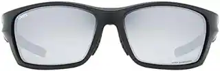 Uvex okulary przeciwsłoneczne Sportstyle 232 P czarny, poliwęglanowe soczewki, UV400, lekka rama, sportowy design