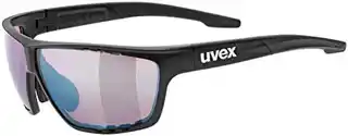 Uvex Okulary rowerowe Sportstyle 706 CV czarne litemirror outdoor, polaryzacyjne, lekkie, dla dorosłych