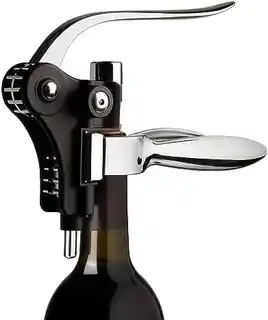 Vacu Vin korkociąg dźwigniowy poziomy, stal nierdzewna, ergonomiczny, model 66514606
