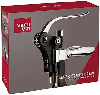 Vacu Vin korkociąg dźwigniowy poziomy, stal nierdzewna, ergonomiczny, model 66514606